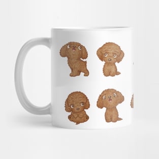 Toy-Poodle of various poses Mug